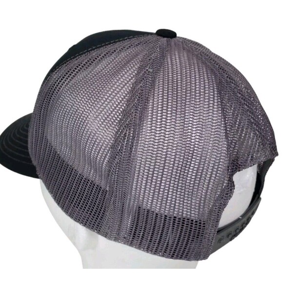 Trucker Hat Cap Mesh Snapback Valley Truck & Tractor Co Black Logo Ag Fishing - Picture 7 of 14